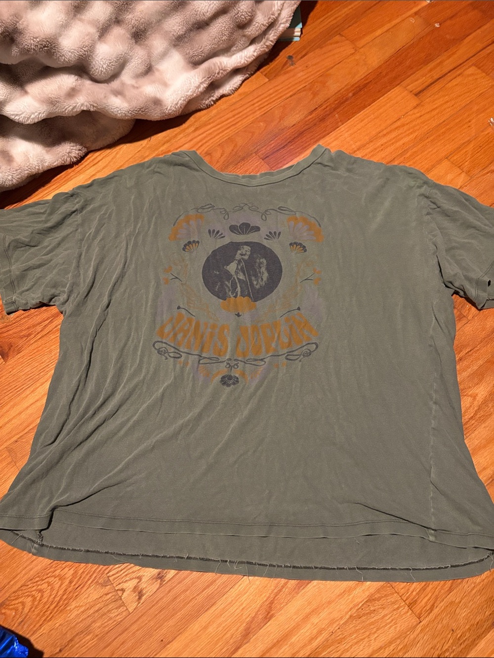 Men's Olive Graphic Short Sleeve Tee - Unbranded